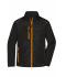 Herren Men's Hybrid Jacket Black/neon-orange 10440