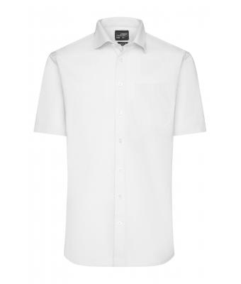 Herren Men's Shirt Shortsleeve Oxford White 8570