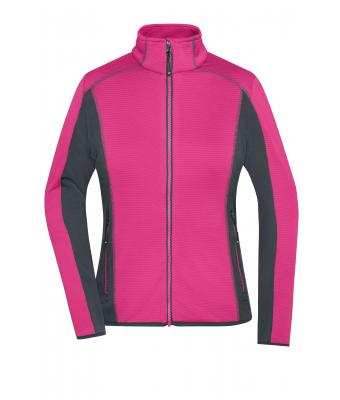 Damen Ladies' Structure Fleece Jacket Pink/carbon 8594