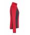 Damen Ladies' Structure Fleece Jacket Red/carbon 8594