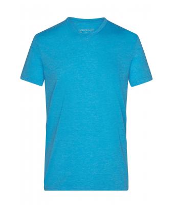 Uomo Men's Heather T-Shirt Turquoise-melange 8161