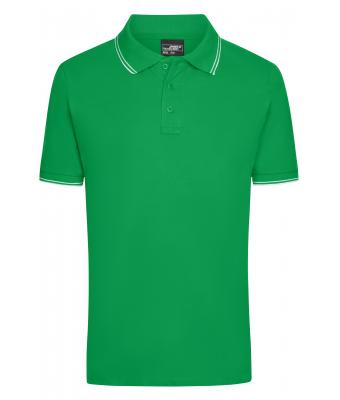 Men Men's Polo Fern-green/white 8208